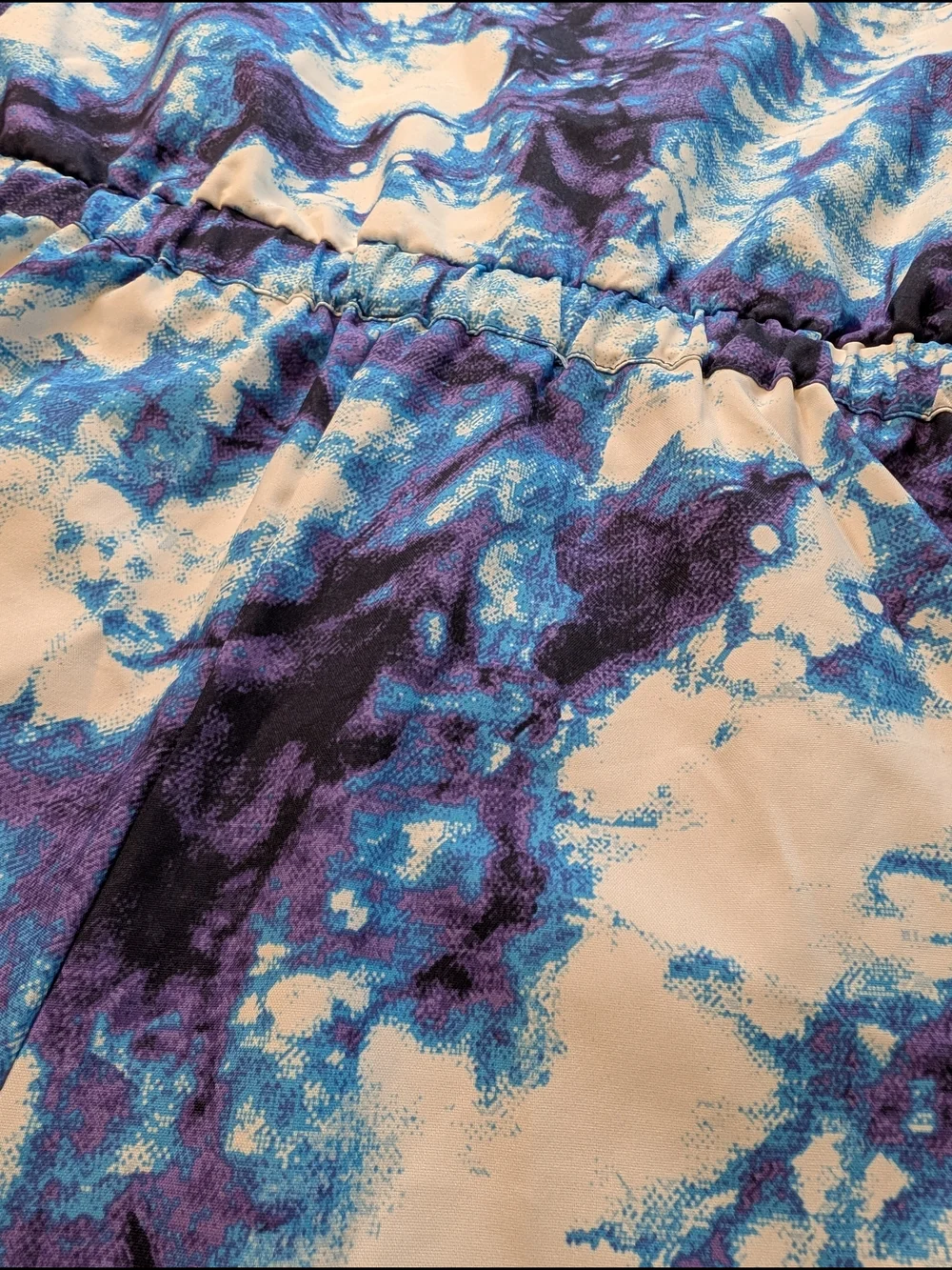 The North Face Girls' Romper Class V Tie Dye Print Size 14/16 Youth Lg BlueWhite